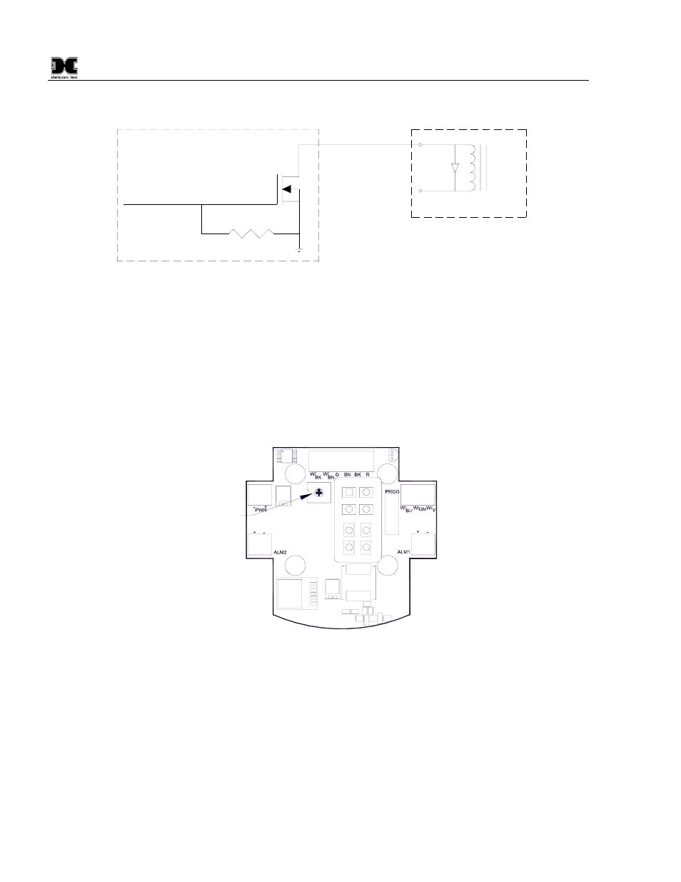 4 4-20ma a & b, 20ma a & b, Figure 12 internal alarm output circuit | Figure 13 dc/battery alarm board | Detcon RXT-300 User Manual | Page 20 / 47