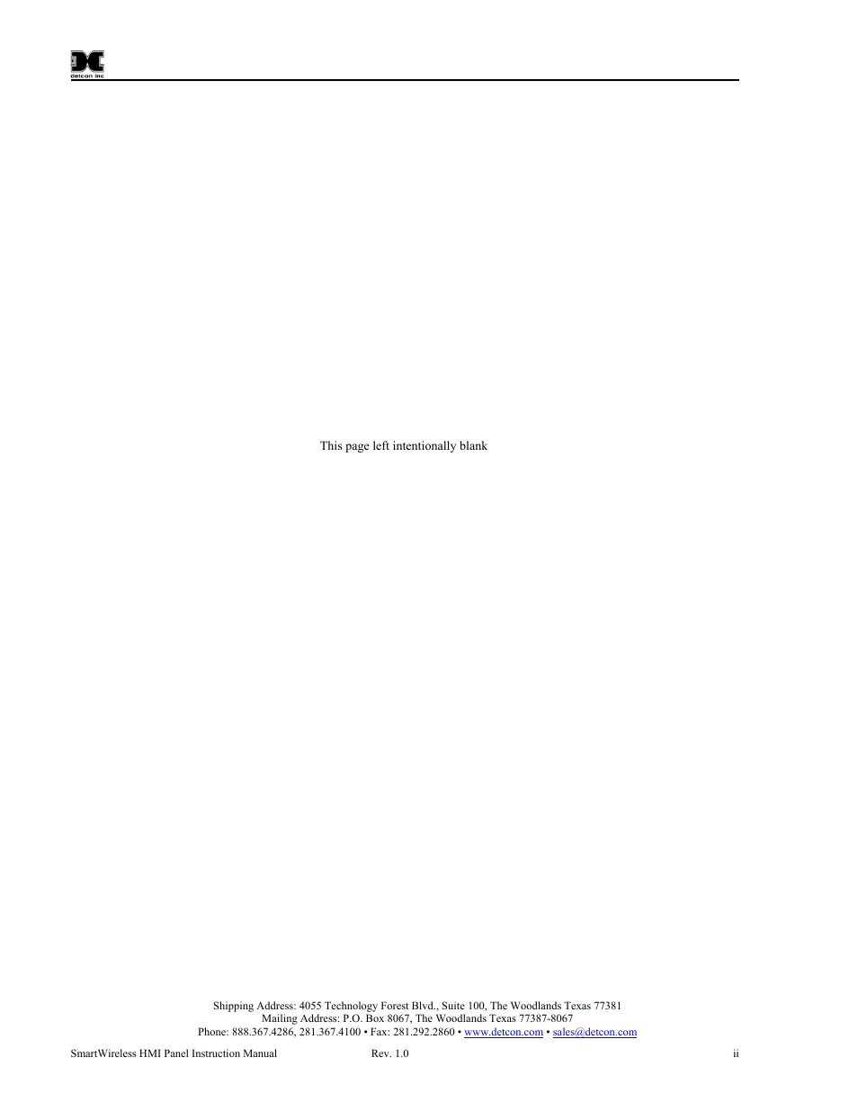 Detcon SW-HMI-32-N7 User Manual | Page 2 / 24