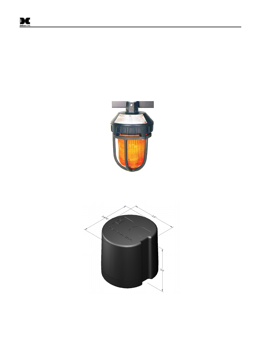 Strobe, Smart battery pack, Figure 3 strobe figure 5 smart battery pack | 1 strobe, 2 smart battery pack | Detcon SW-V1-DV2 User Manual | Page 6 / 11