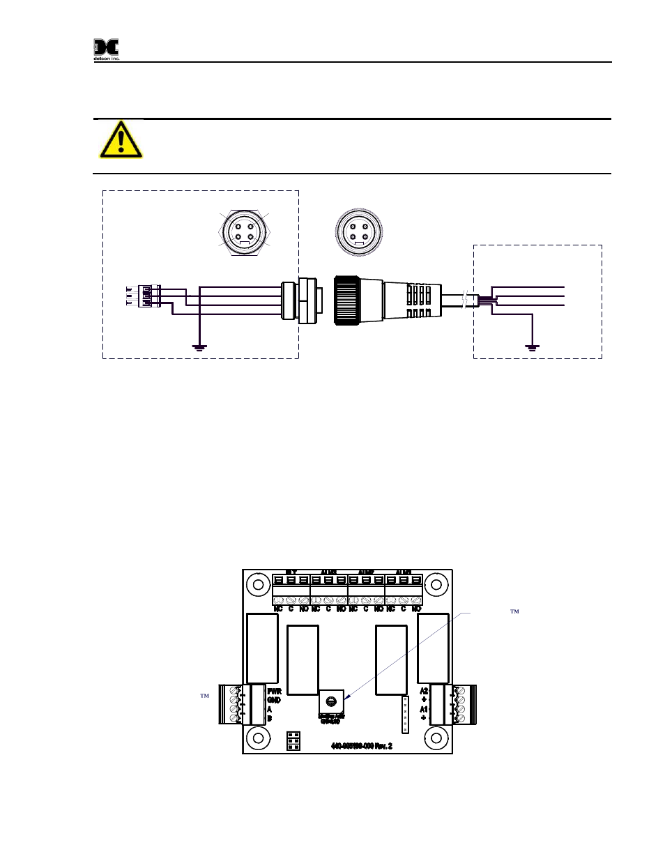 Alarm outputs, 8 alarm outputs, Sensor input connector pin-out | Relay pca | Detcon SmartWireless CXT User Manual | Page 11 / 49