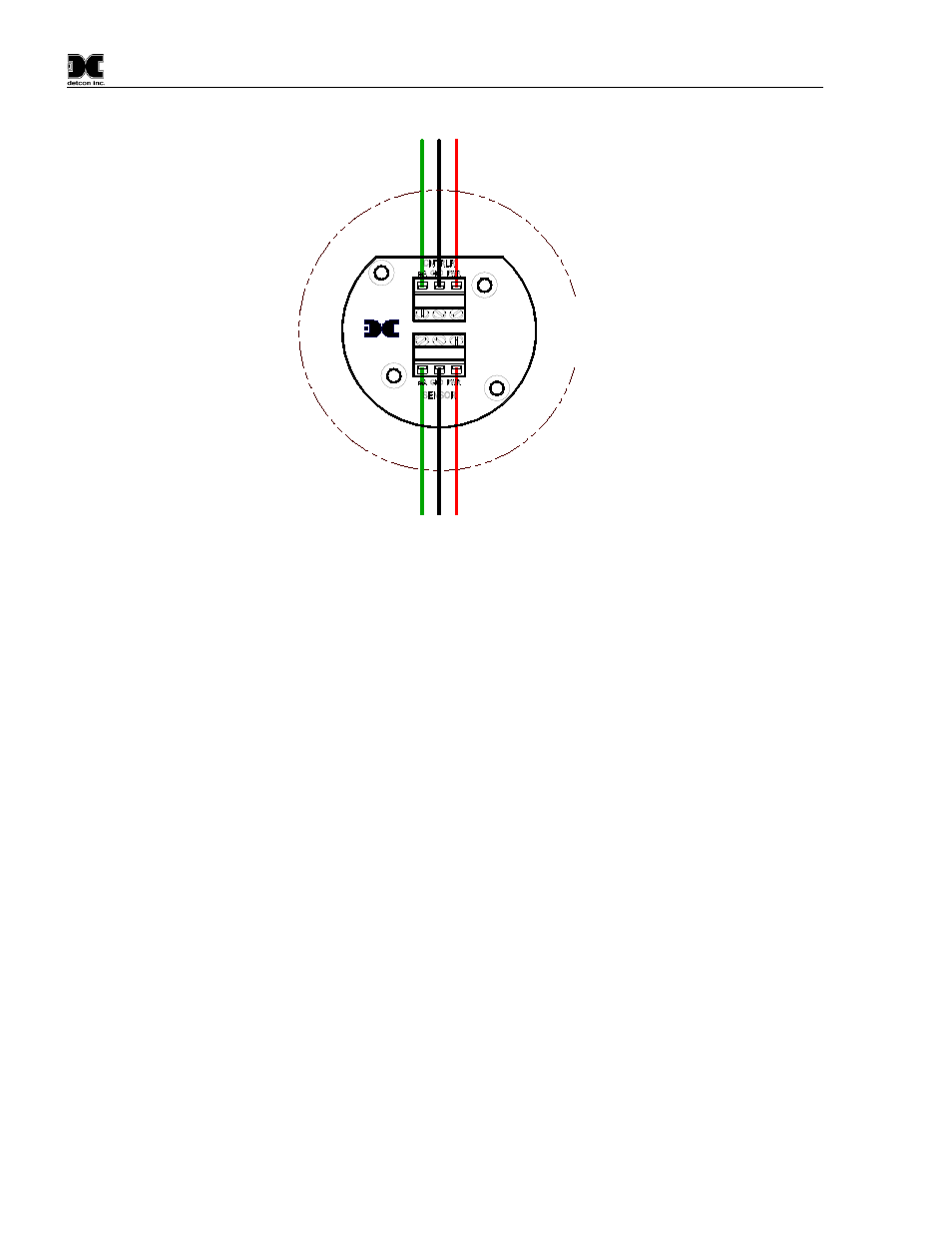 2 terminal connections 4-20ma and rs-485, Terminal connections 4-20ma and rs-485, Figure 8 sensor wire connections | Detcon CX-DM User Manual | Page 12 / 44