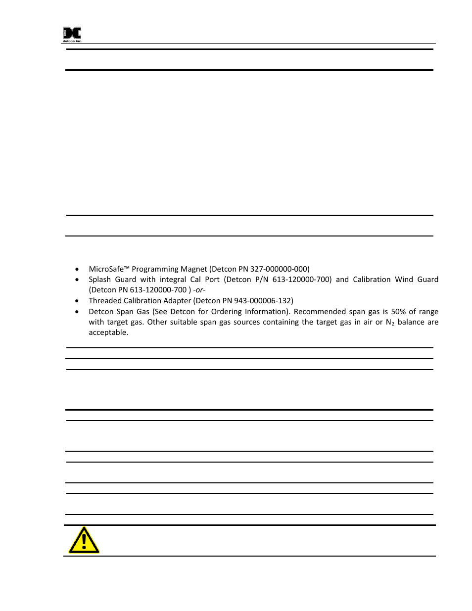 2 autospan, Material requirements, Autospan | Detcon CX-DM User Manual | Page 19 / 44