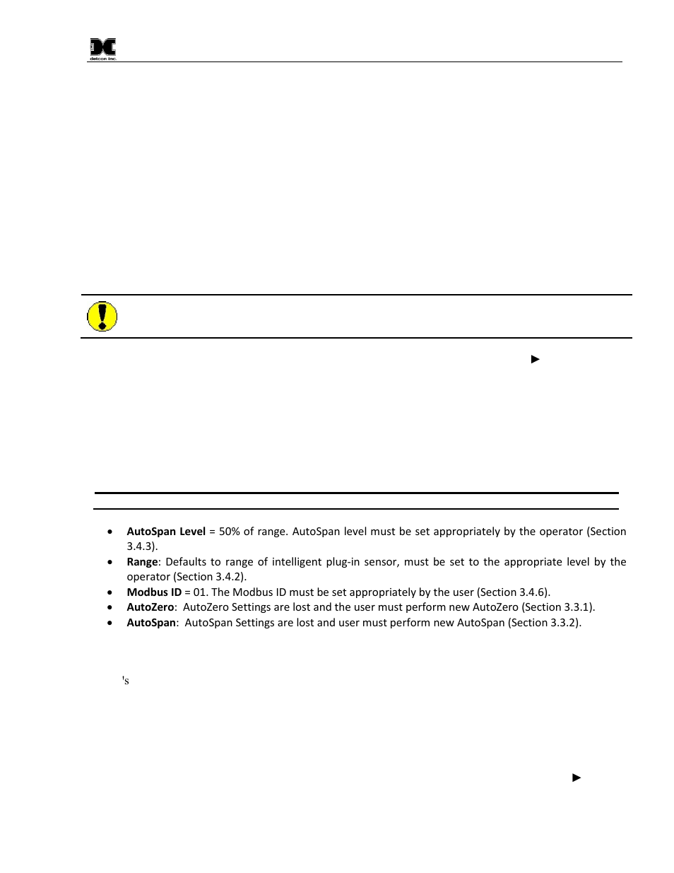 5 restore defaults, 6 set modbus id, Restore defaults | Set modbus id | Detcon CX-DM User Manual | Page 23 / 44