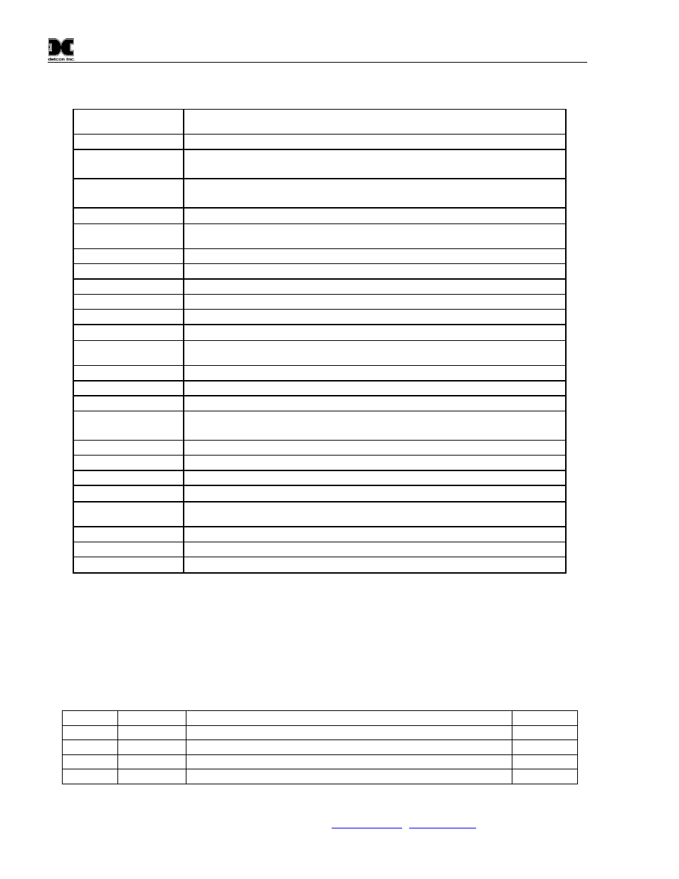 5 revision log, Revision log | Detcon CX-DM User Manual | Page 44 / 44