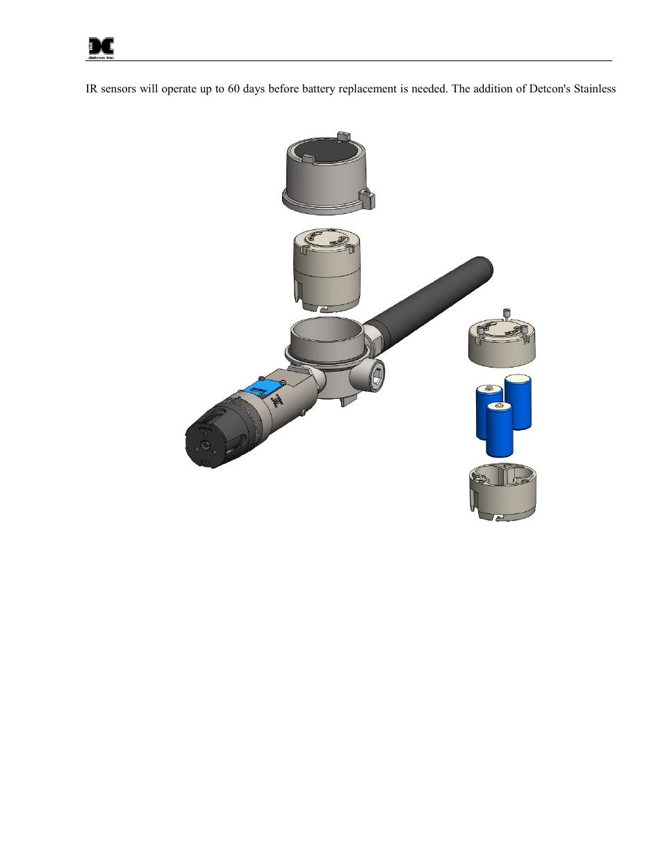 Figure 9 tri c lithium battery holder | Detcon CXT-IR User Manual | Page 11 / 48