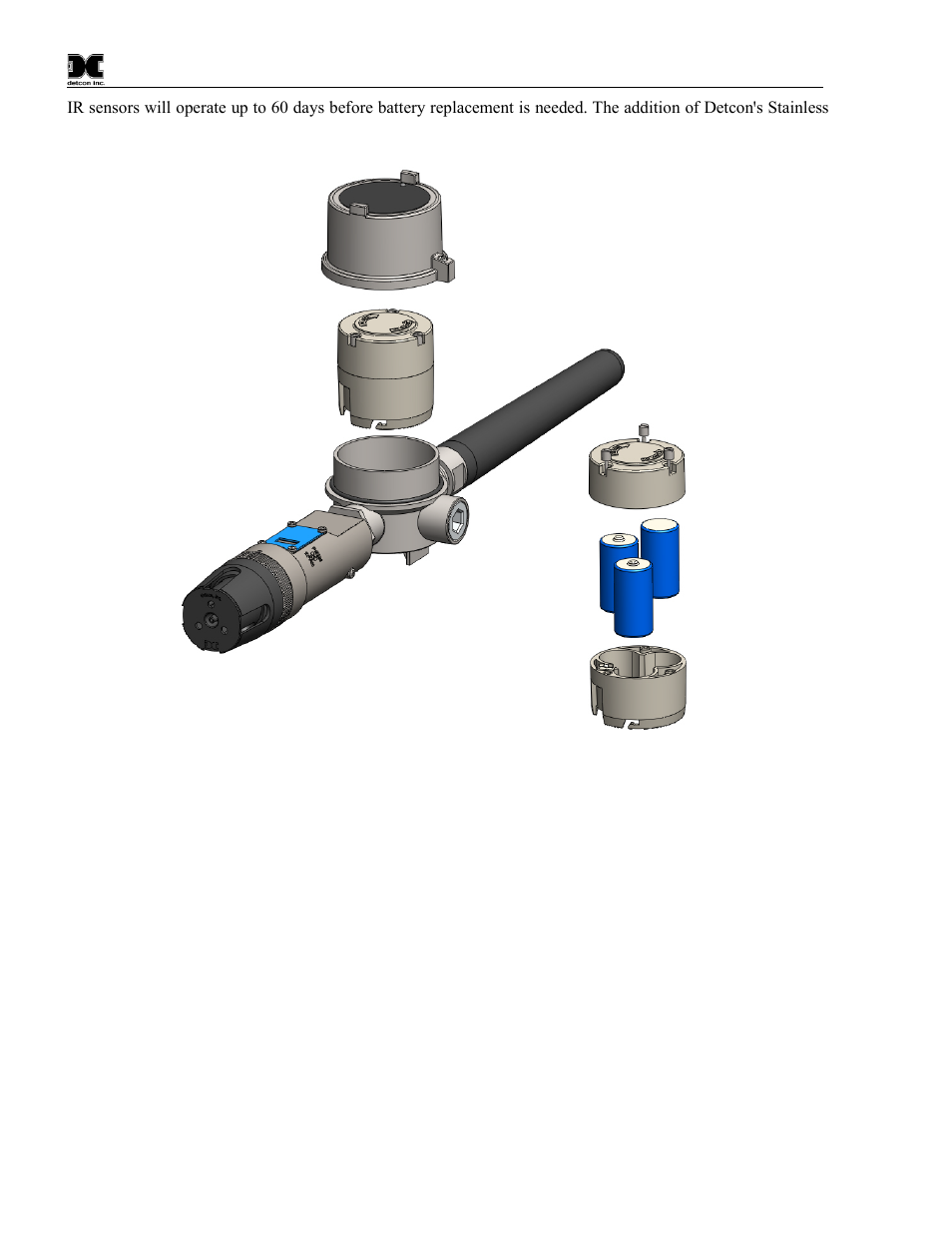 Figure 9 tri c lithium battery holder | Detcon CXT-DM User Manual | Page 10 / 56