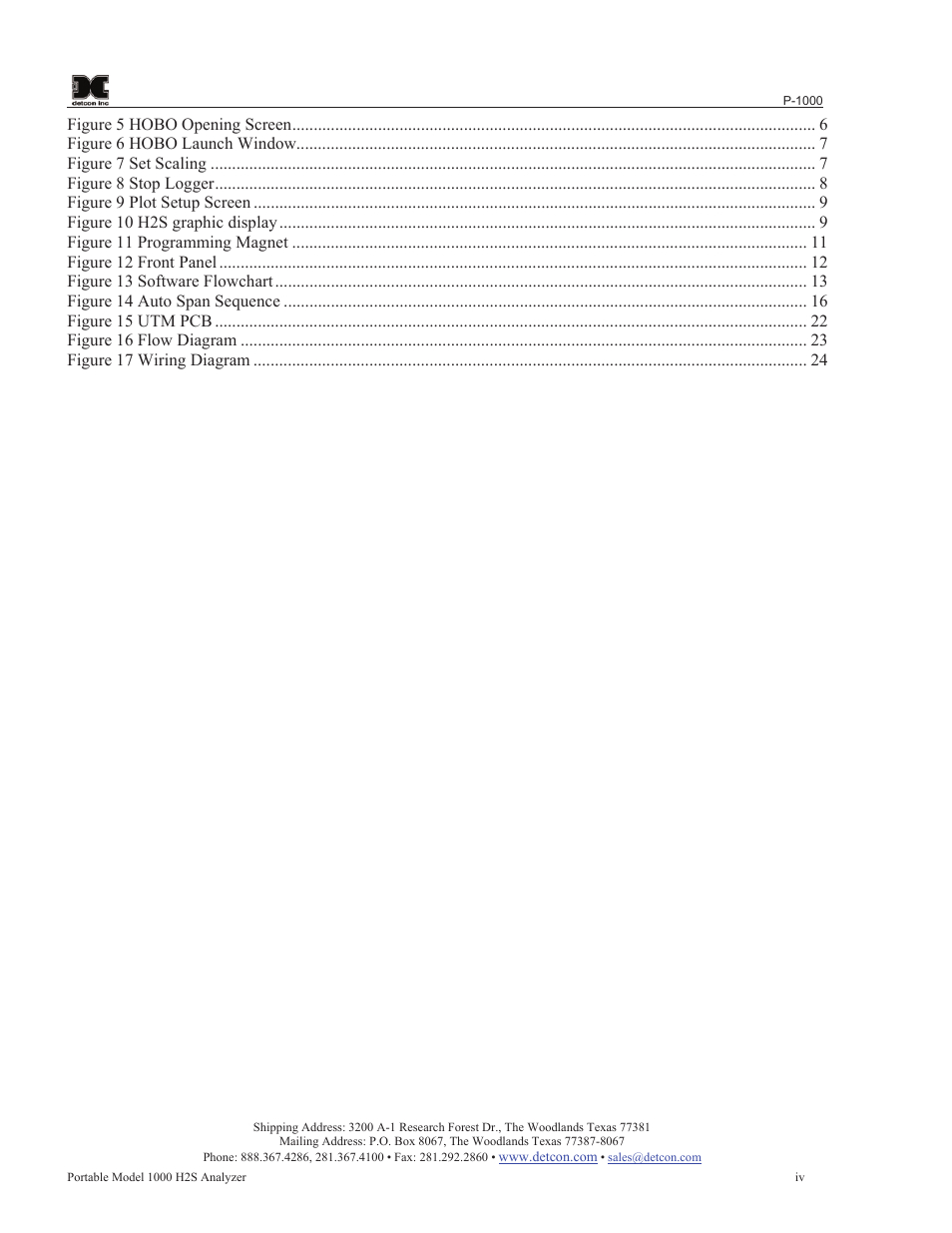 Detcon P-1000 User Manual | Page 4 / 28
