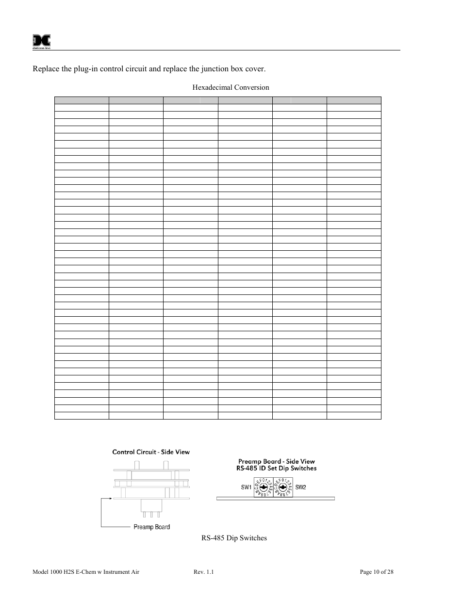 Figure 11 rs-485 dip switches, Figure 11) | Detcon 1000 User Manual | Page 14 / 32