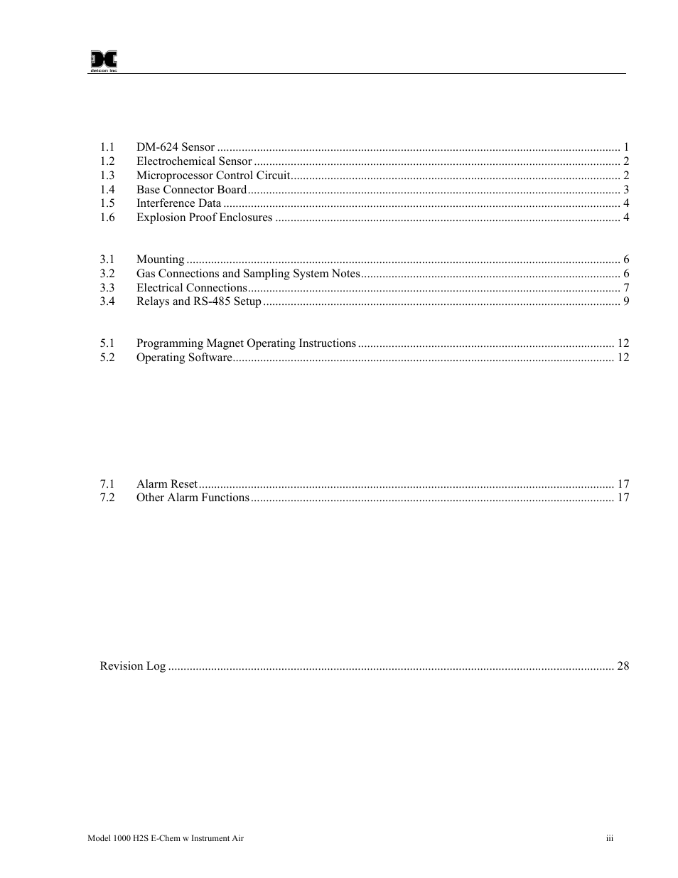 Detcon 1000 User Manual | Page 3 / 32