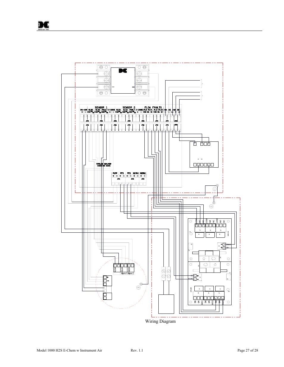 Wiring diagram, Figure 17 wiring diagram | Detcon 1000 User Manual | Page 31 / 32