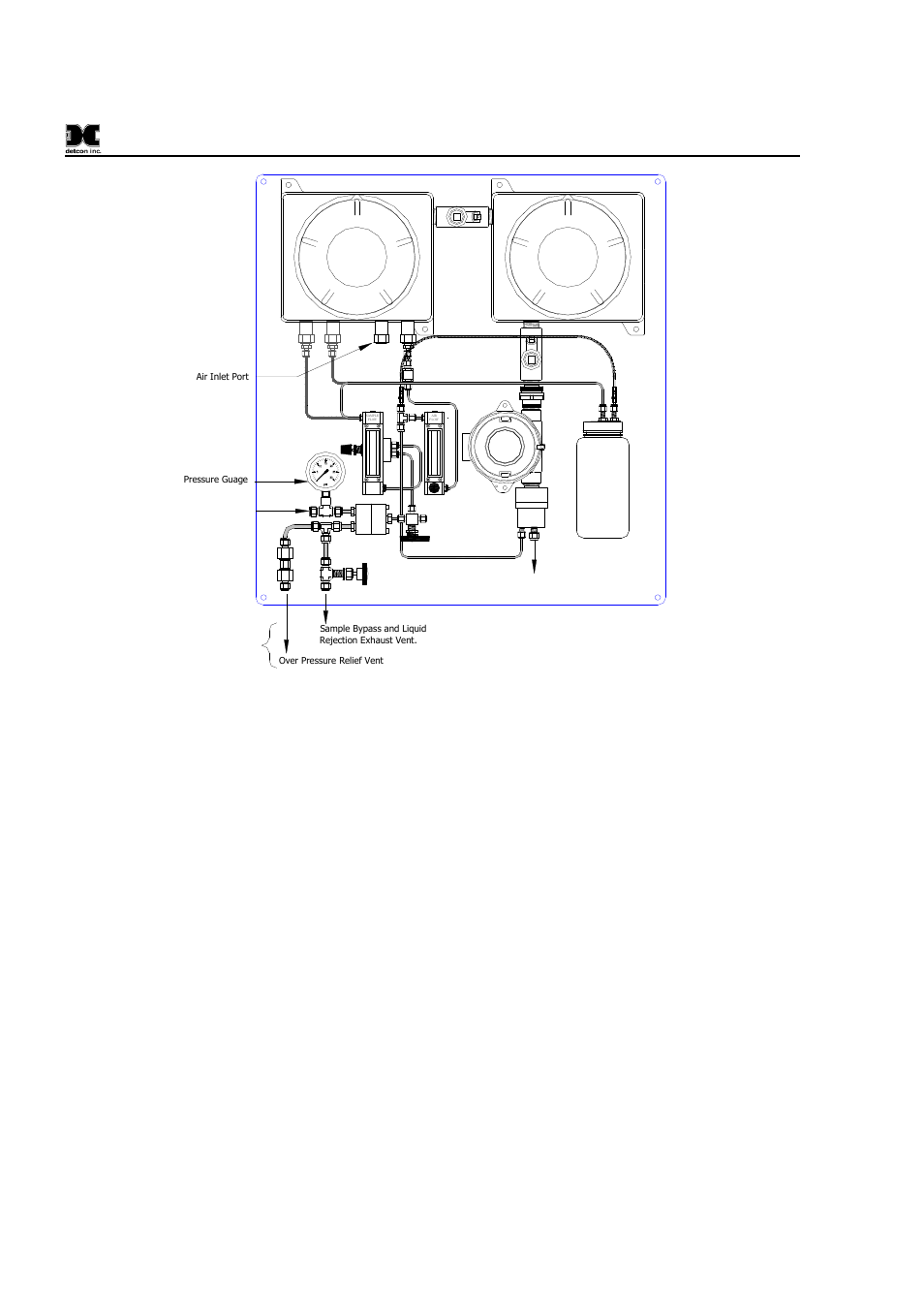 Figure 9 optional bubbler bottle | Detcon 1000_H2S User Manual | Page 12 / 34