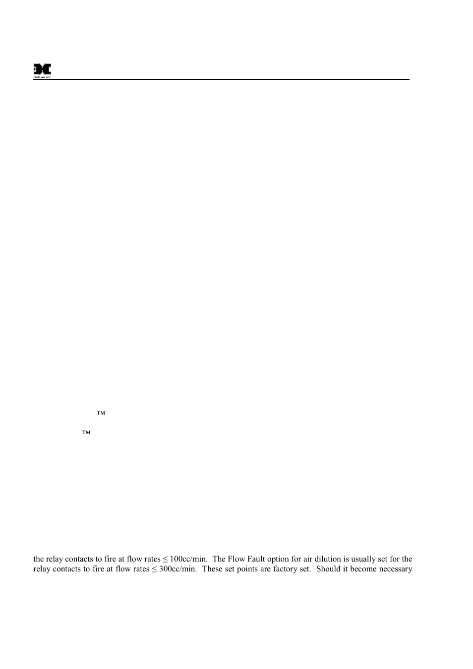 Display contrast adjustment, Low flow fault options | Detcon 1000_H2S User Manual | Page 26 / 34