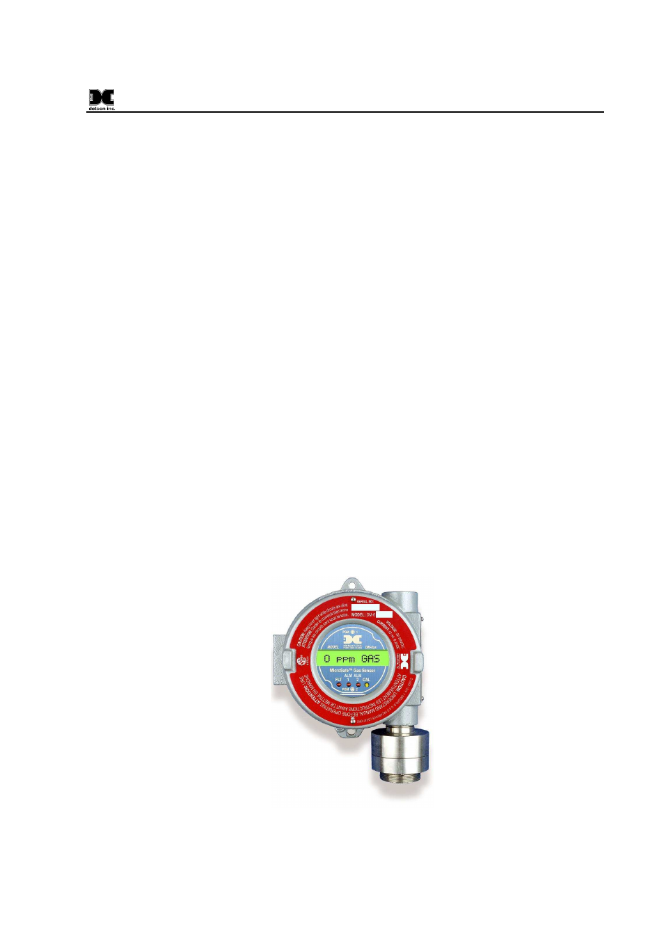 Introduction, 1 dm-624 sensor | Detcon 1000_H2S User Manual | Page 5 / 34