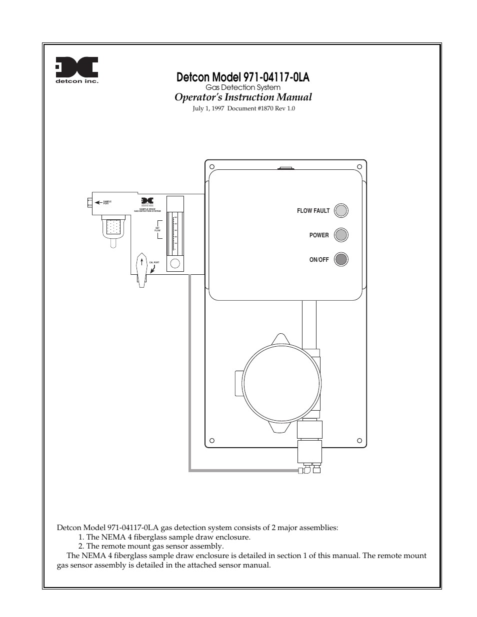 Detcon 971-04117-0LA User Manual | 8 pages
