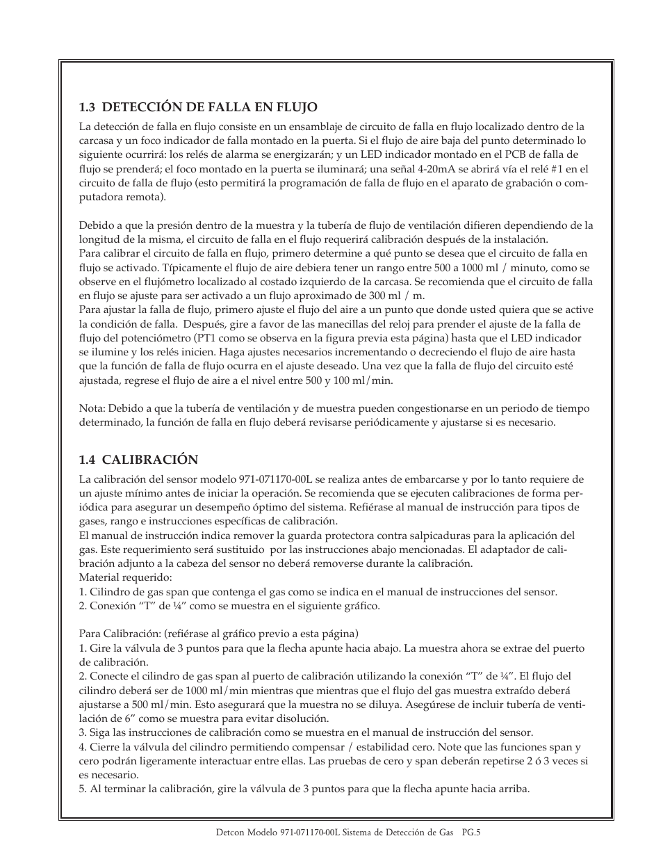 Detcon 971-07117-00L User Manual | Page 5 / 8