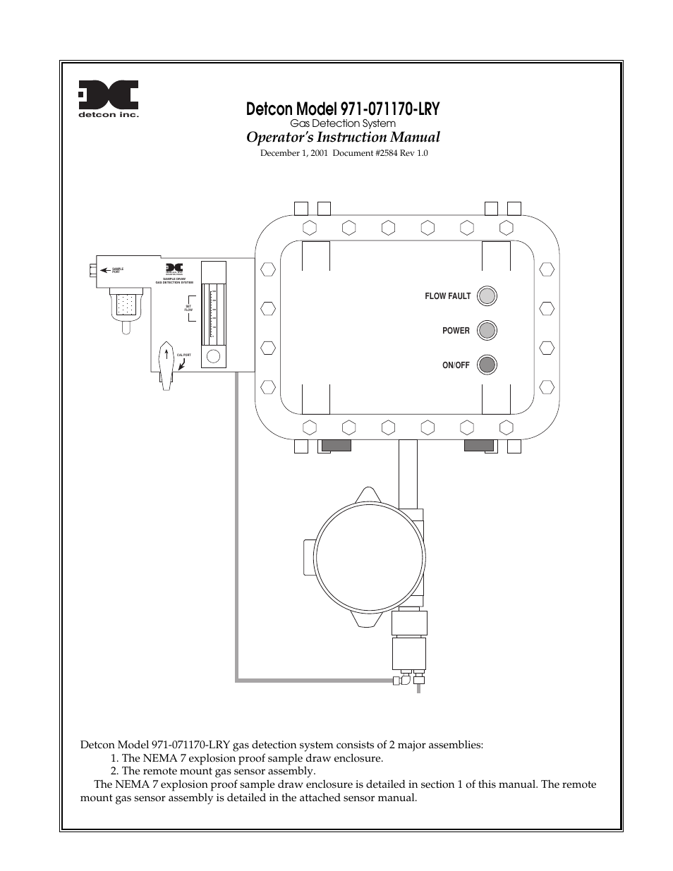 Detcon 971-071170-LRY User Manual | 8 pages