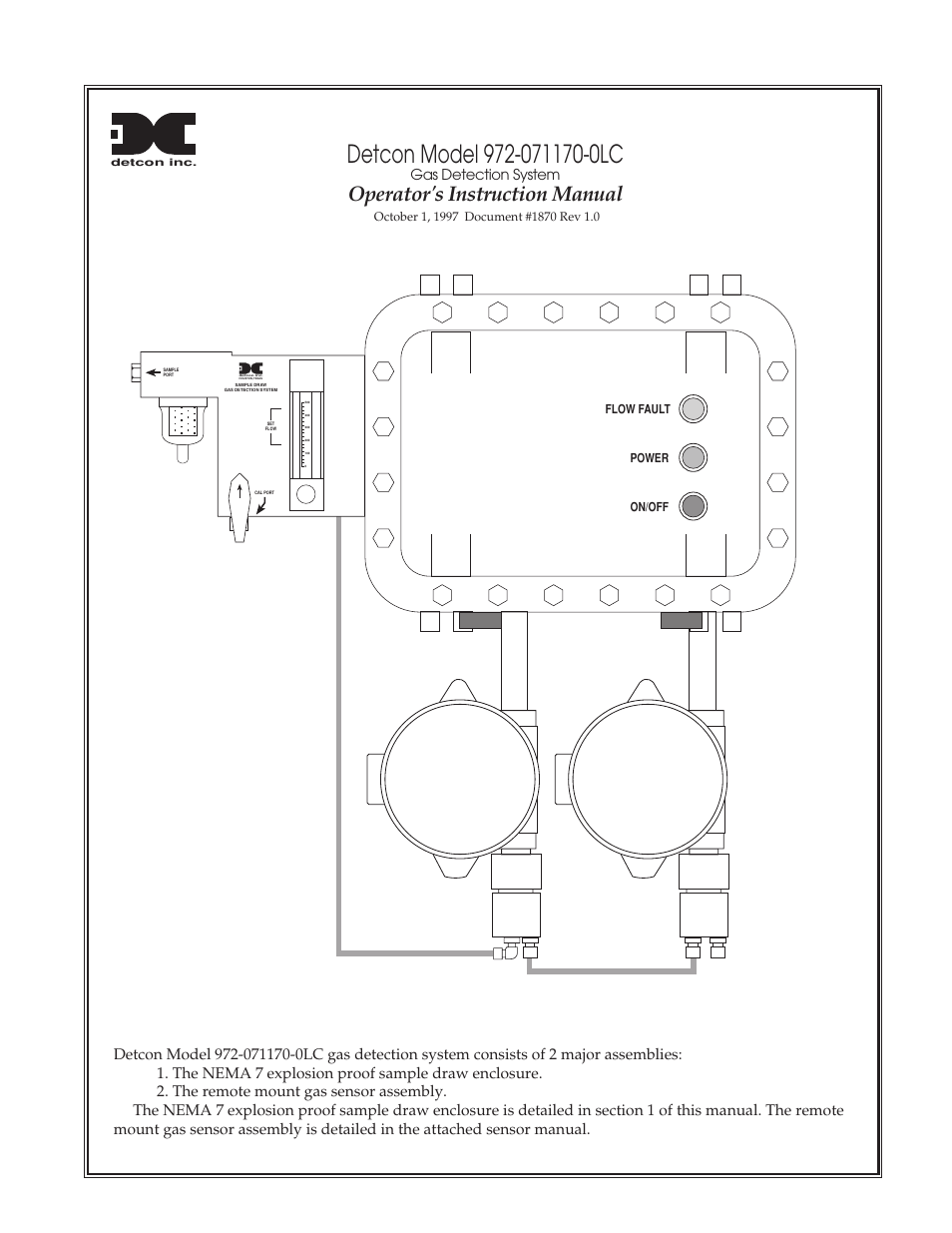 Detcon 972-071170-0LC User Manual | 7 pages