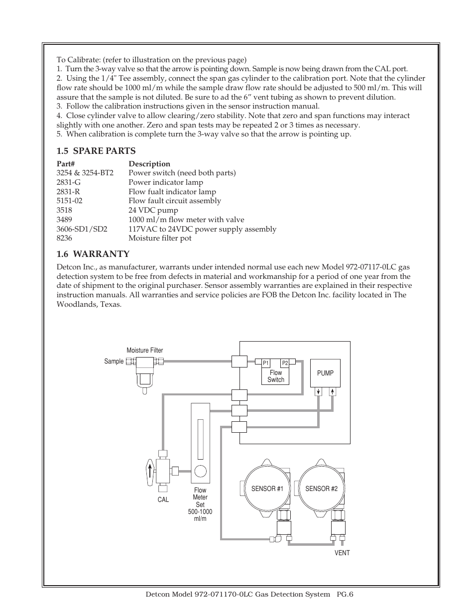 Detcon 972-071170-0LC User Manual | Page 6 / 7