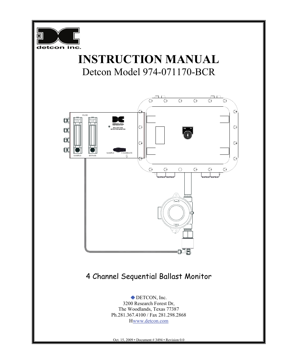 Detcon 974-071170-BCR User Manual | 12 pages