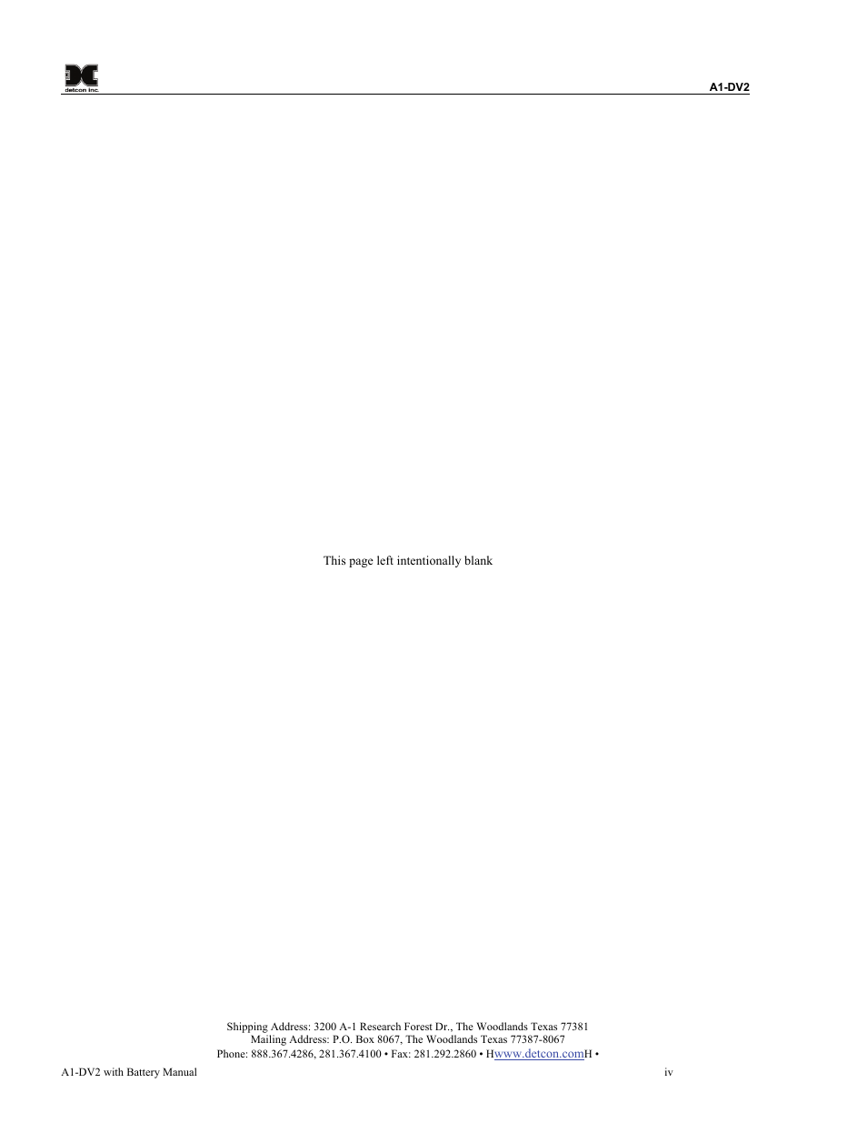 Detcon A1-DV2 User Manual | Page 4 / 16