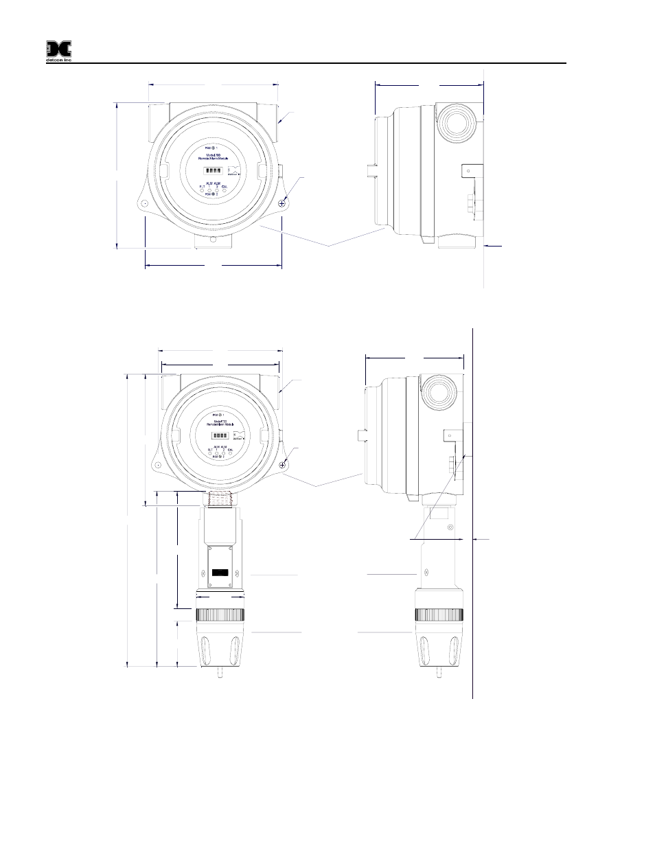 Figure 2 ram mounting, Figure 3 mounting ram with 700 sensor | Detcon 700 Remote Sensor/Alarm Relay Module User Manual | Page 6 / 17