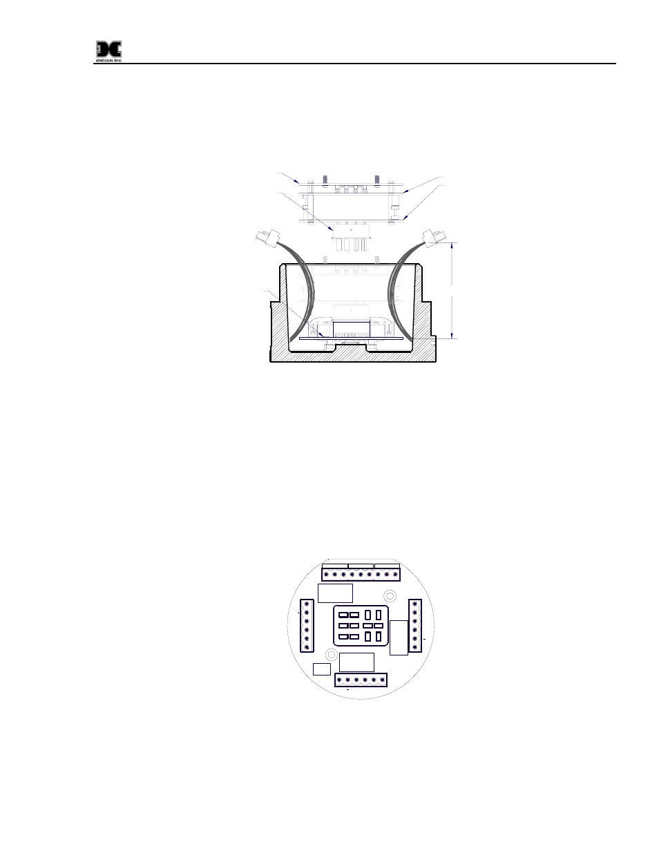3 field wiring, Field wiring, Figure 4 exploded view of assembly | Figure 5 interface connections on terminal board | Detcon 700 Remote Sensor/Alarm Relay Module User Manual | Page 7 / 17