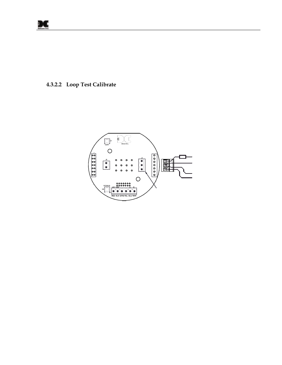 2 loop test calibrate, Figure 9 dvm connection, D/a trim | Detcon 700 HRT Bridge User Manual | Page 17 / 22