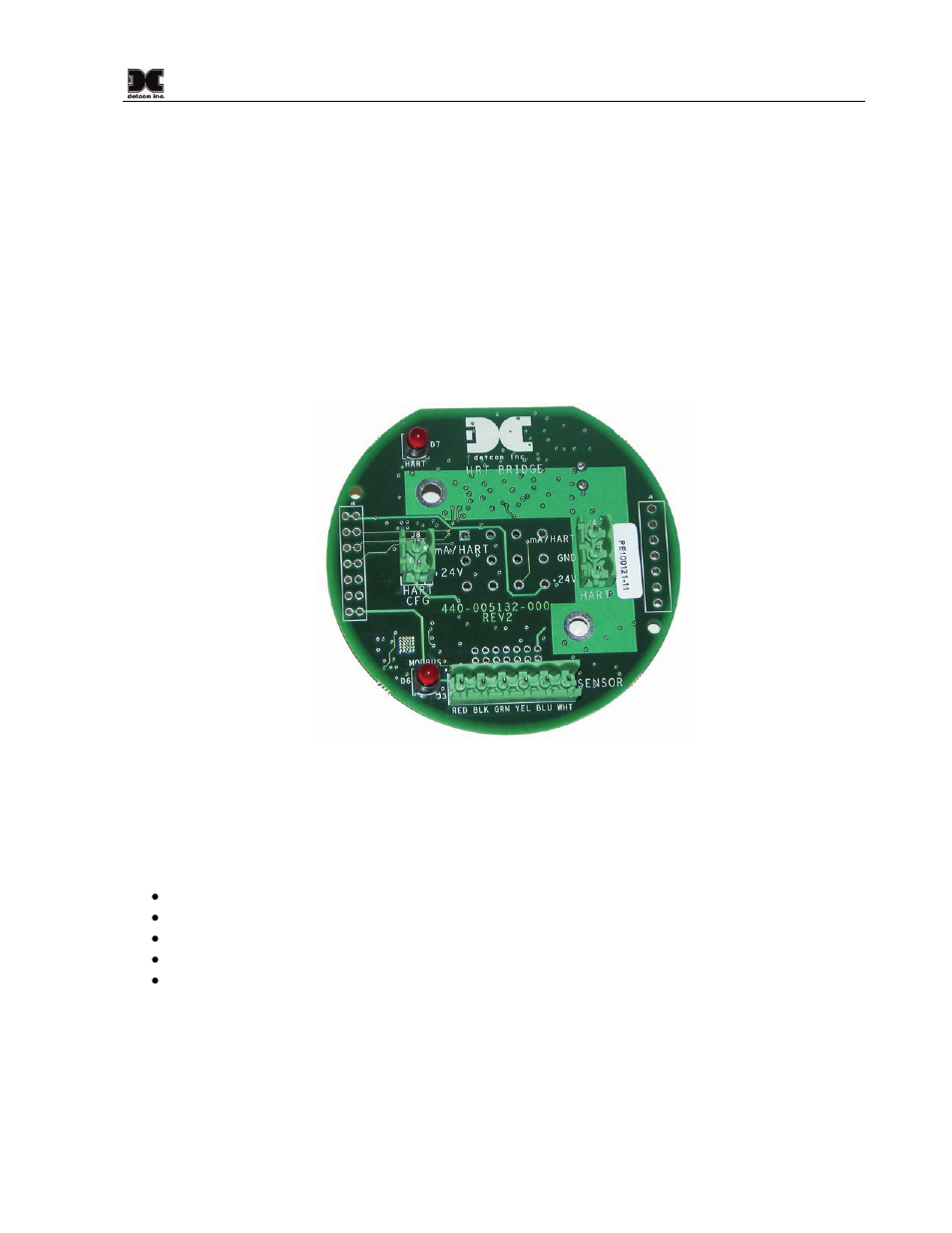0 description, Description, Figure 1 hrt bridge pca | Detcon 700 HRT Bridge User Manual | Page 5 / 22