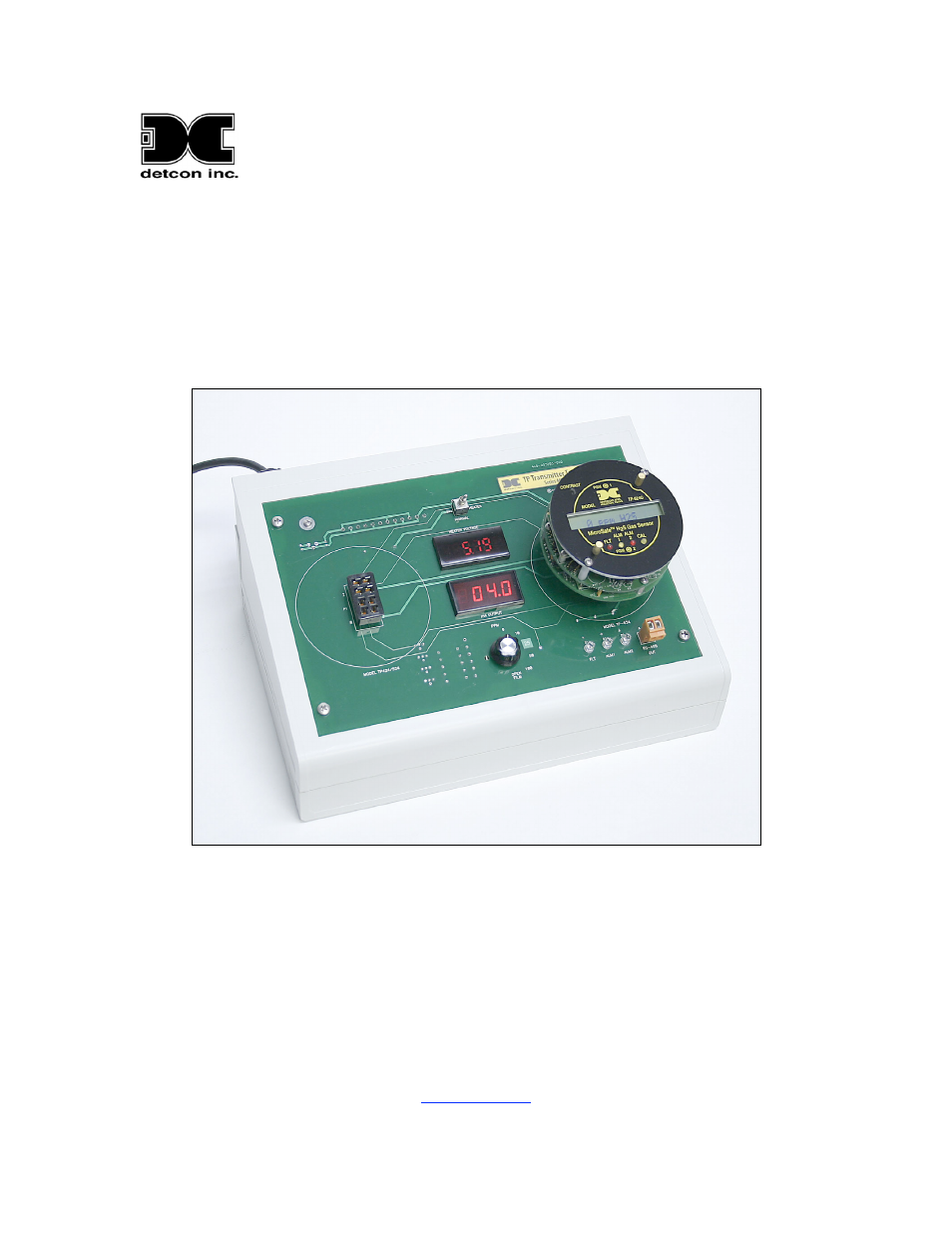 Detcon TP Transmitter Test Fixture User Manual | 9 pages