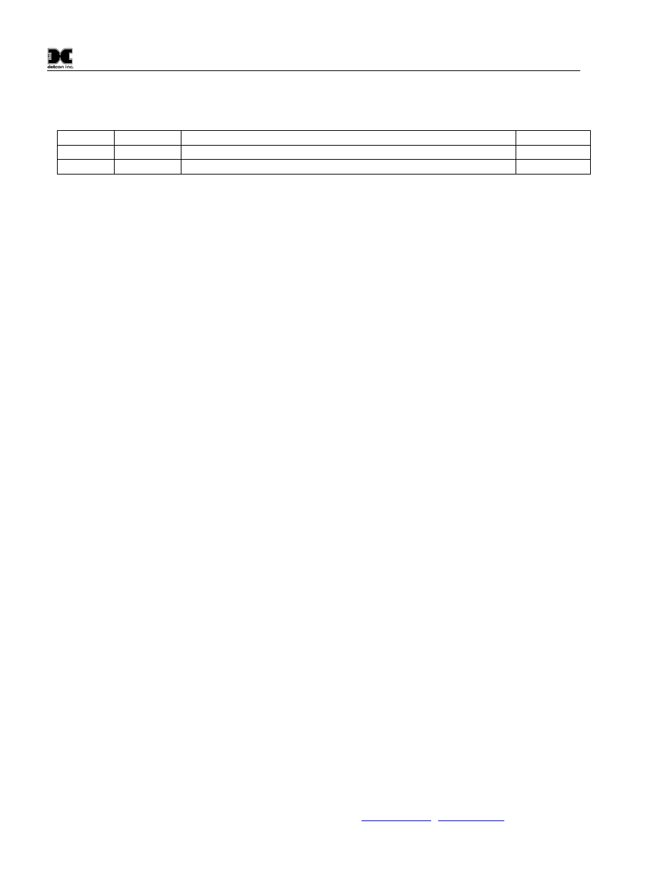 Revision log, 0revision log | Detcon Four Channel Relay Card User Manual | Page 12 / 12