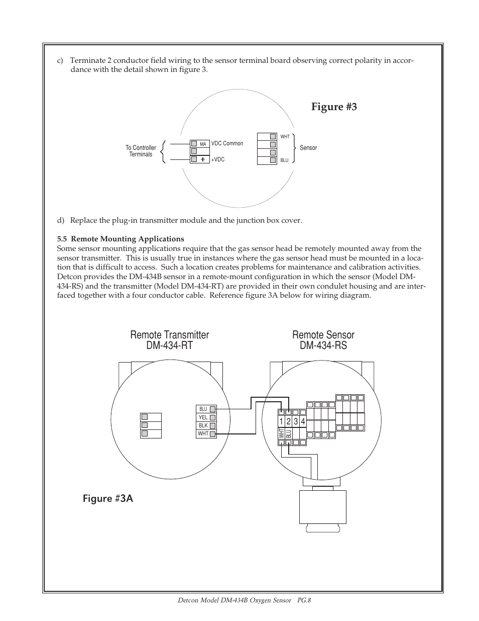 Figure #3a, Figure #3 | Detcon DM-434B User Manual | Page 8 / 11