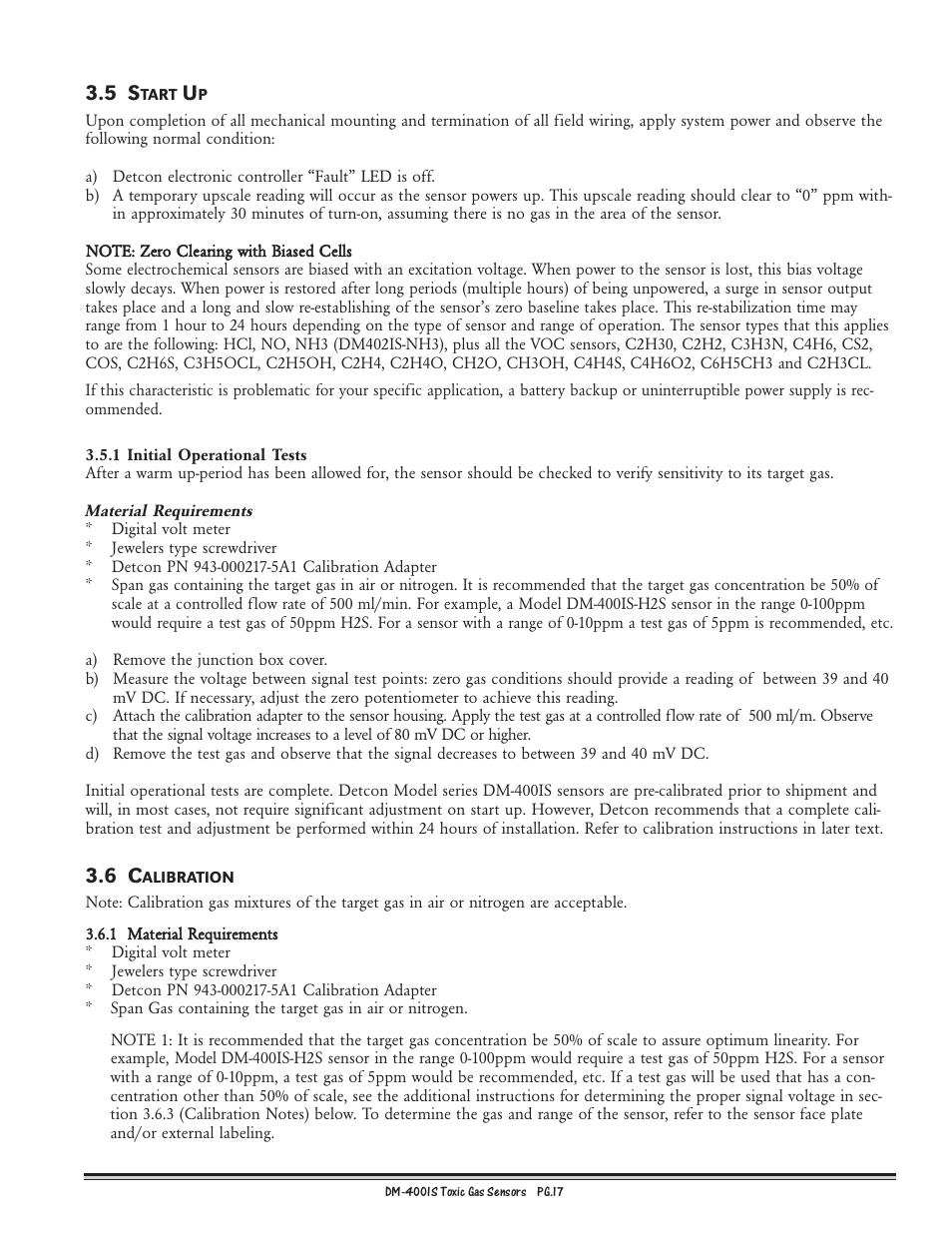 Detcon DM-400IS User Manual | Page 17 / 22