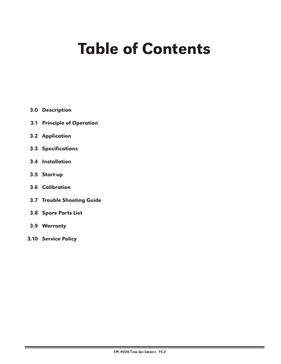 Detcon DM-400IS User Manual | Page 2 / 22