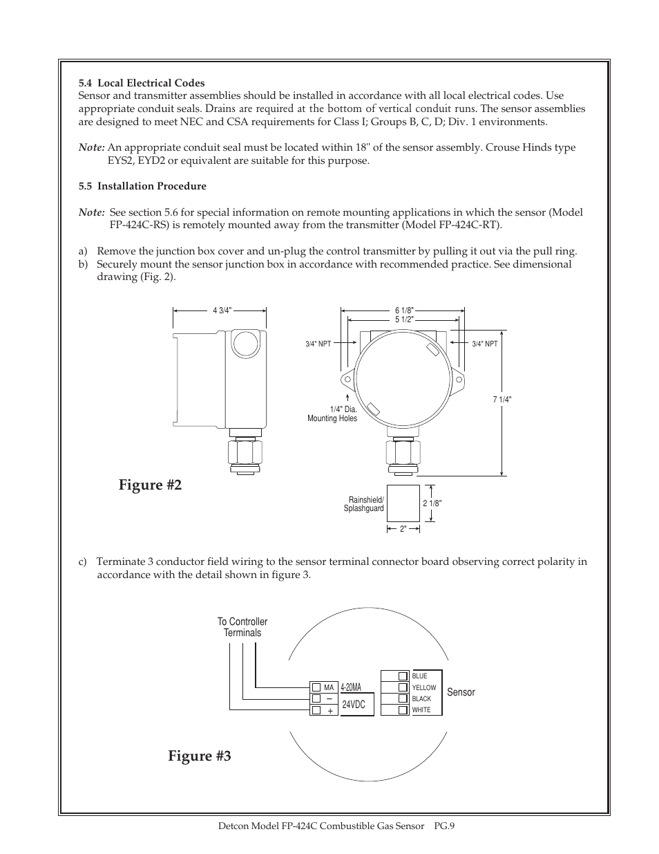 Figure #3 figure #2 | Detcon FP-424C User Manual | Page 9 / 15