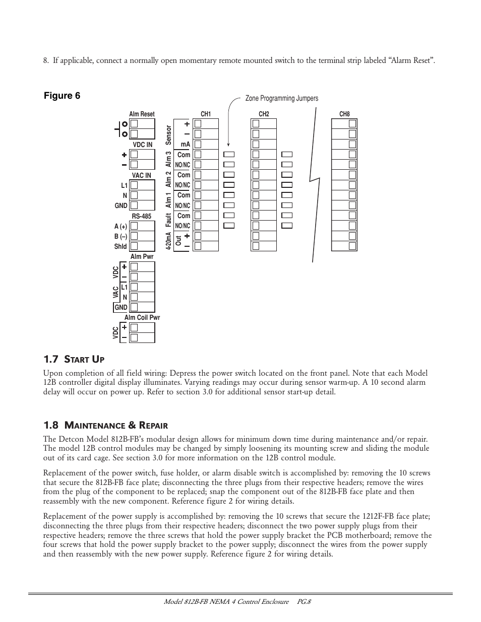 Detcon 812B-FB User Manual | Page 8 / 9
