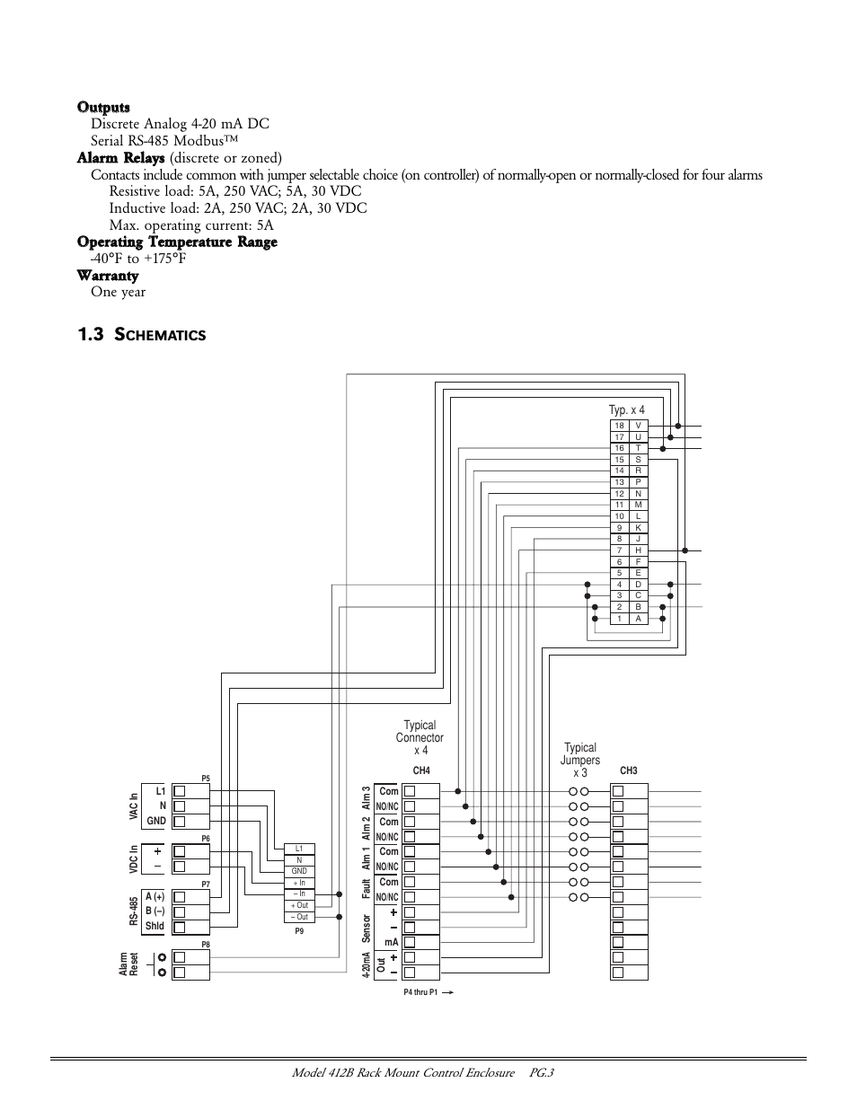 Chematics | Detcon 412B User Manual | Page 3 / 6
