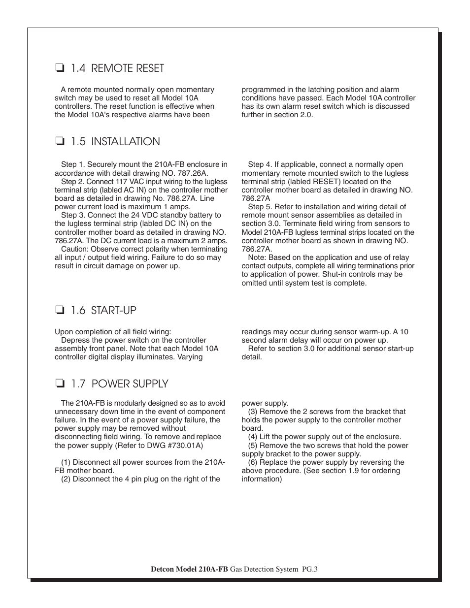 Detcon 210A-FB User Manual | Page 3 / 8