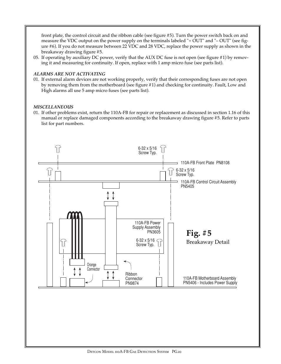 Fig. #5 | Detcon 110A-FB User Manual | Page 10 / 13