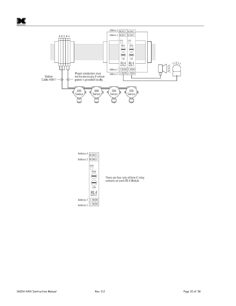Detcon 1600A-N4X User Manual | Page 14 / 48