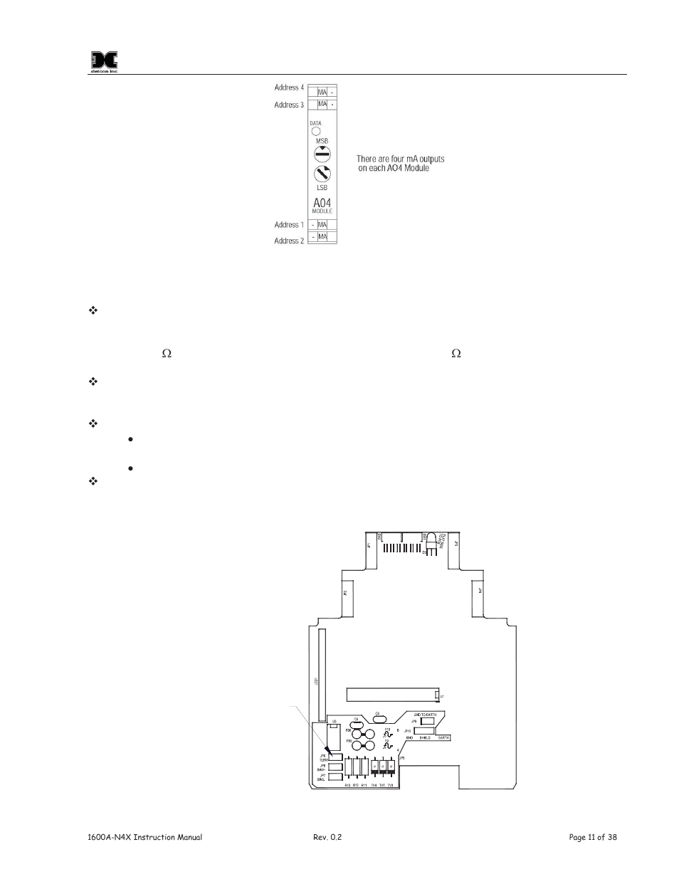 Detcon 1600A-N4X User Manual | Page 15 / 48