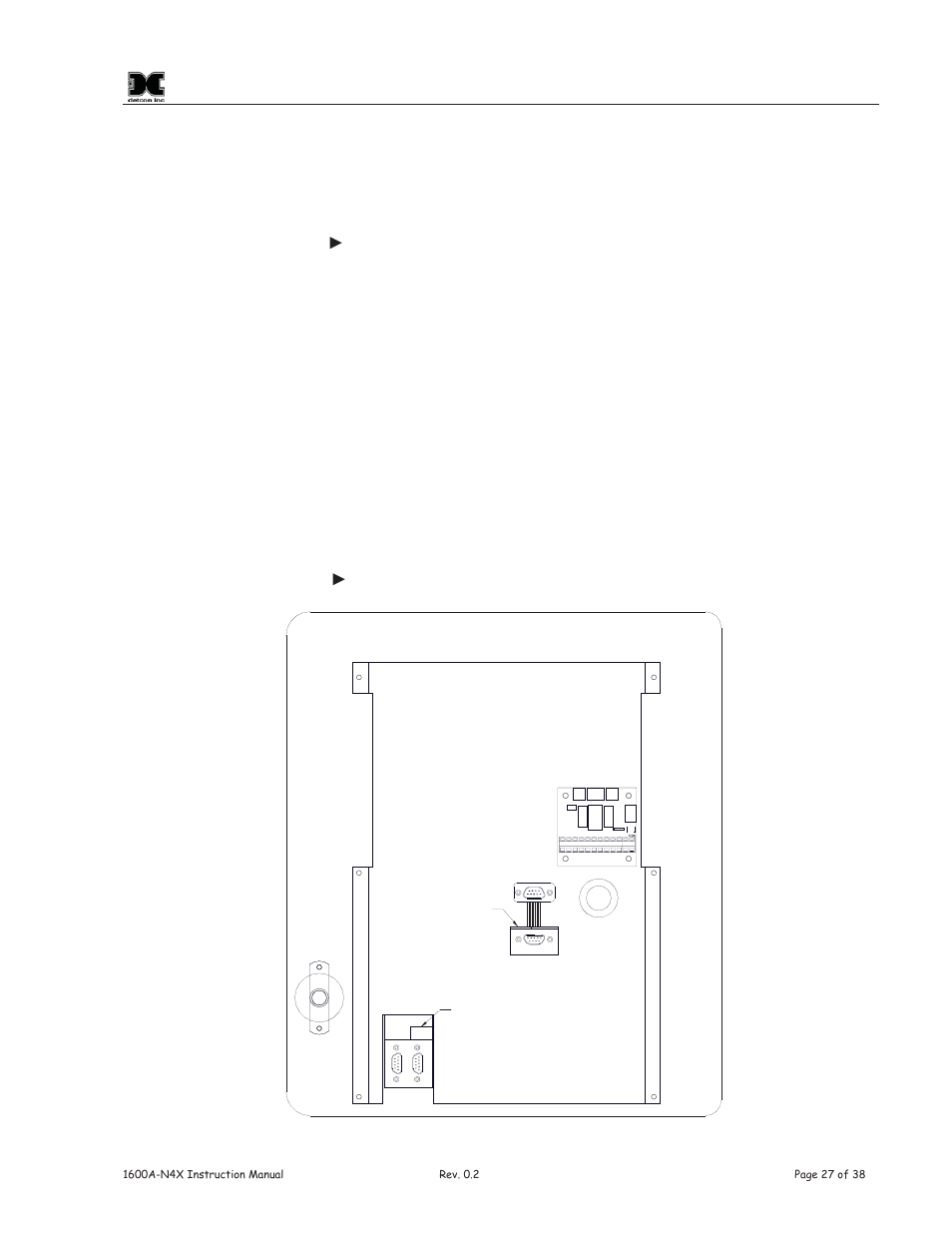 2 plc upgrade, Figure 34 display back panel | Detcon 1600A-N4X User Manual | Page 31 / 48