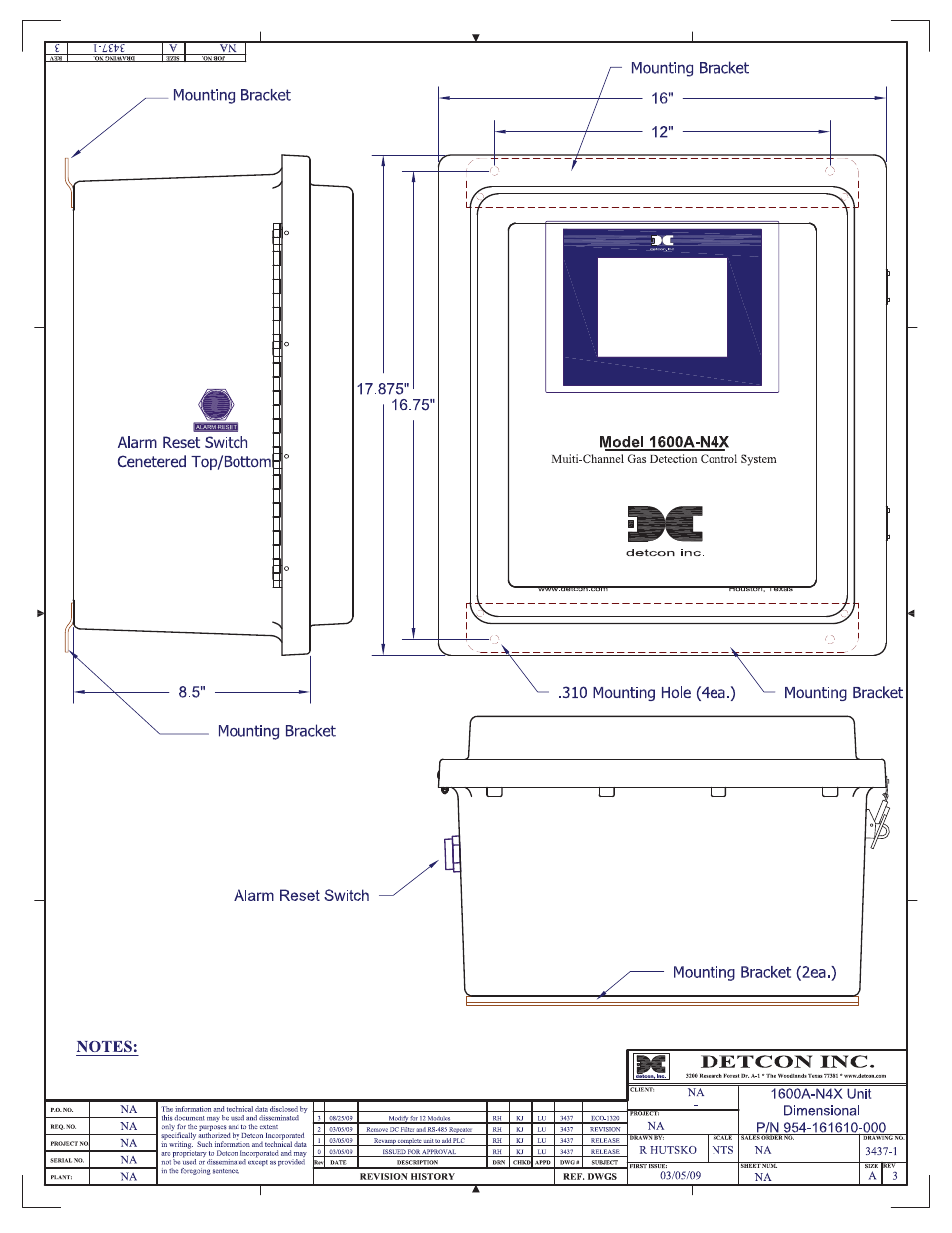 Detcon 1600A-N4X User Manual | Page 43 / 48