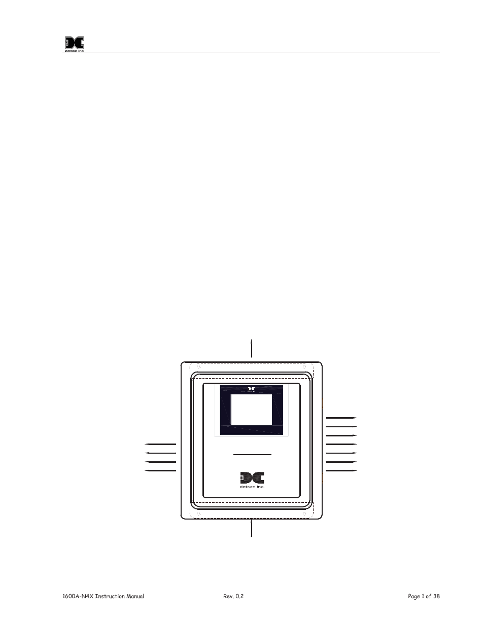 0 introduction | Detcon 1600A-N4X User Manual | Page 5 / 48