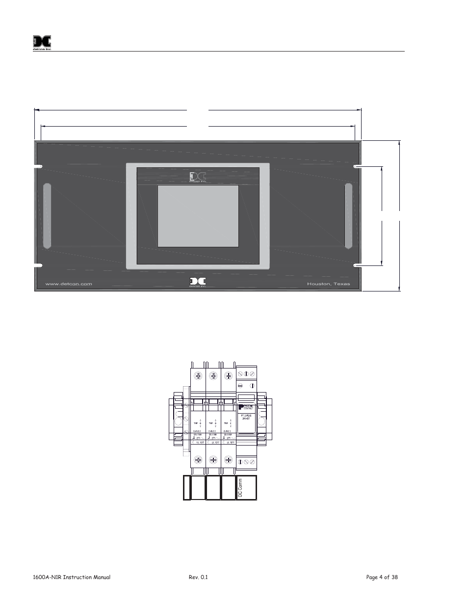 0 installation | Detcon 1600A-N1R User Manual | Page 8 / 48