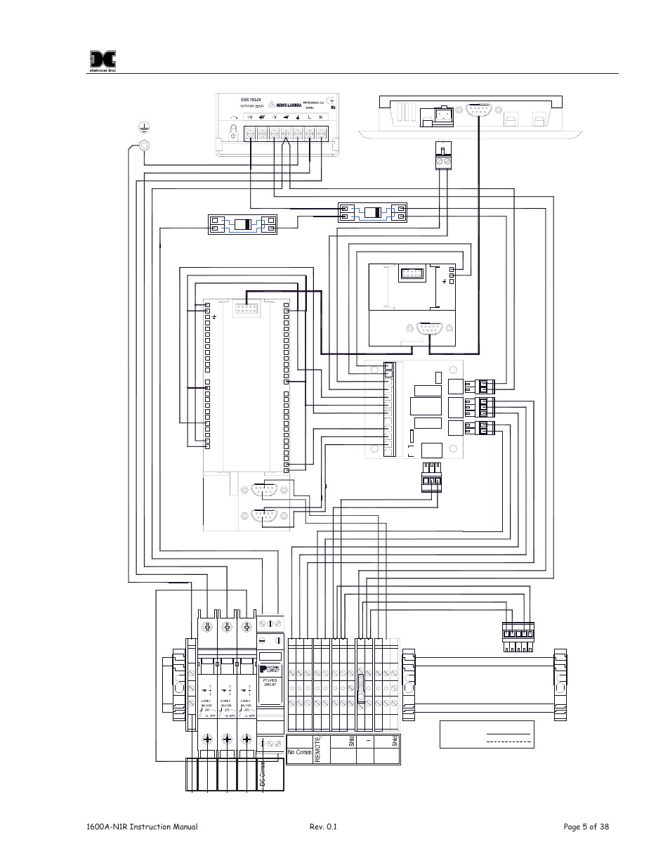 Figure 5 interconnect wiring diagram | Detcon 1600A-N1R User Manual | Page 9 / 48