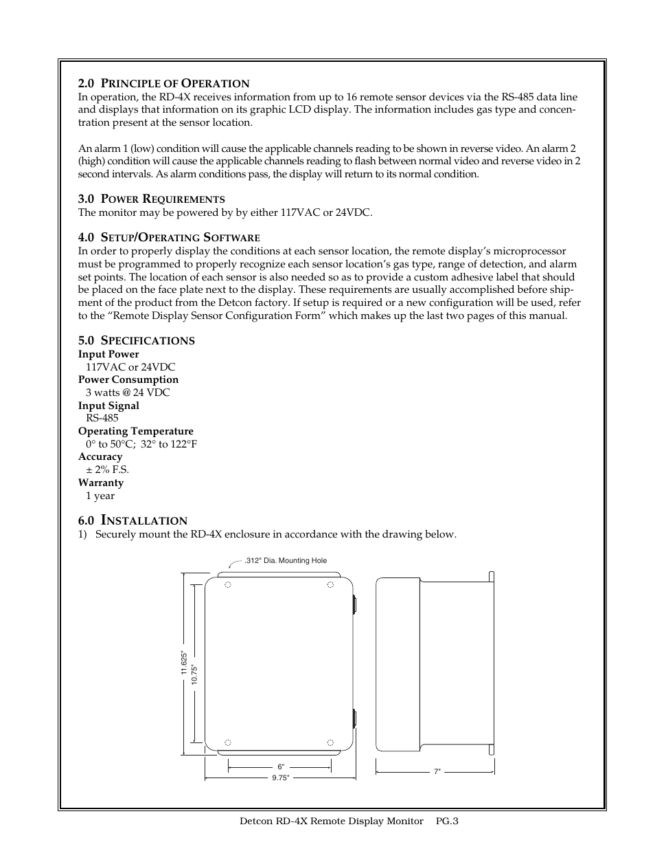 Detcon RD-4X User Manual | Page 3 / 7