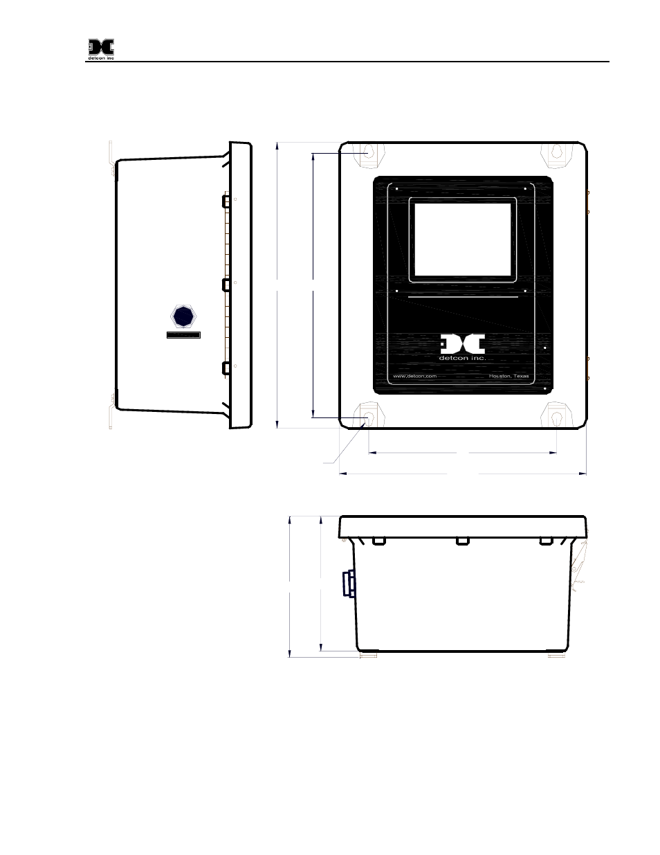 Figure 16 dimensional overview | Detcon 1600-N4X-RD User Manual | Page 17 / 20