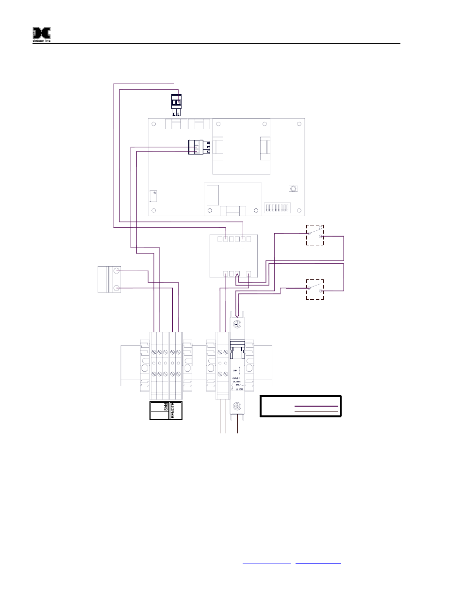 Figure 19 interconnect wiring with z-purge | Detcon 1600-N4X-RD User Manual | Page 20 / 20