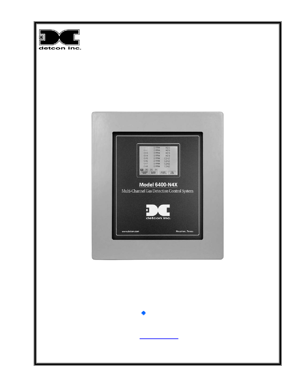 Detcon 6400-N4X User Manual | 42 pages