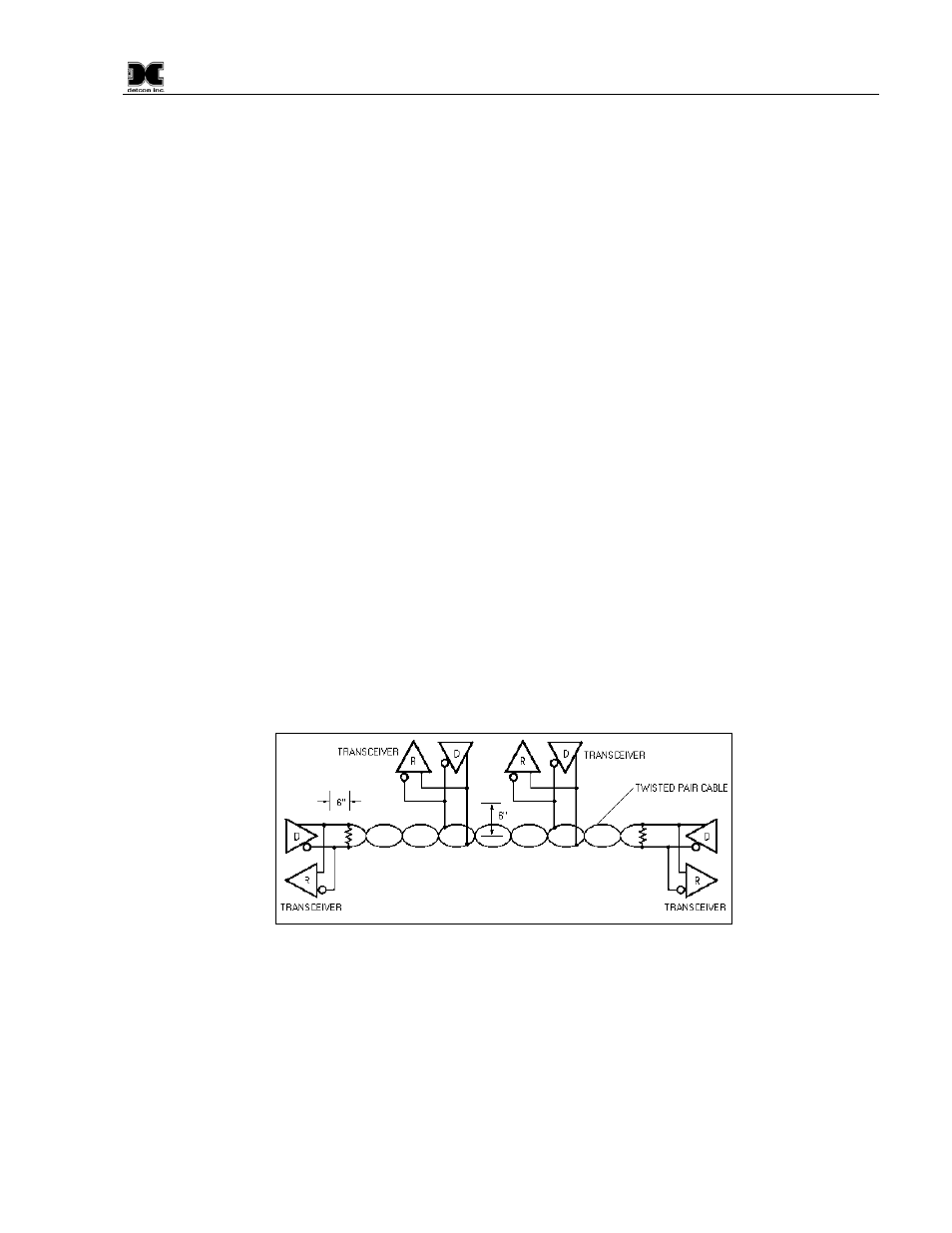 0 appendix, 1 rs-485 system integration wiring, Appendix | Rs-485 system integration wiring, Figure 32 rs-485 bus with 4 transceiver chips | Detcon 6400-N4X User Manual | Page 33 / 42